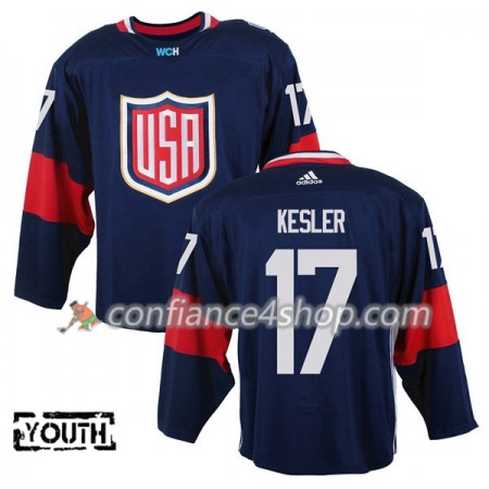Adidas Maillot de Hockey États-Unis Ryan Kesler 17 Coupe du monde de hockey sur glace 2016 Bleu Premier - Enfant Adidas Maillot de Hockey États-Unis Ryan Kesler 17 Coupe du monde de hockey sur glace 2016 Bleu Premier - Enfant